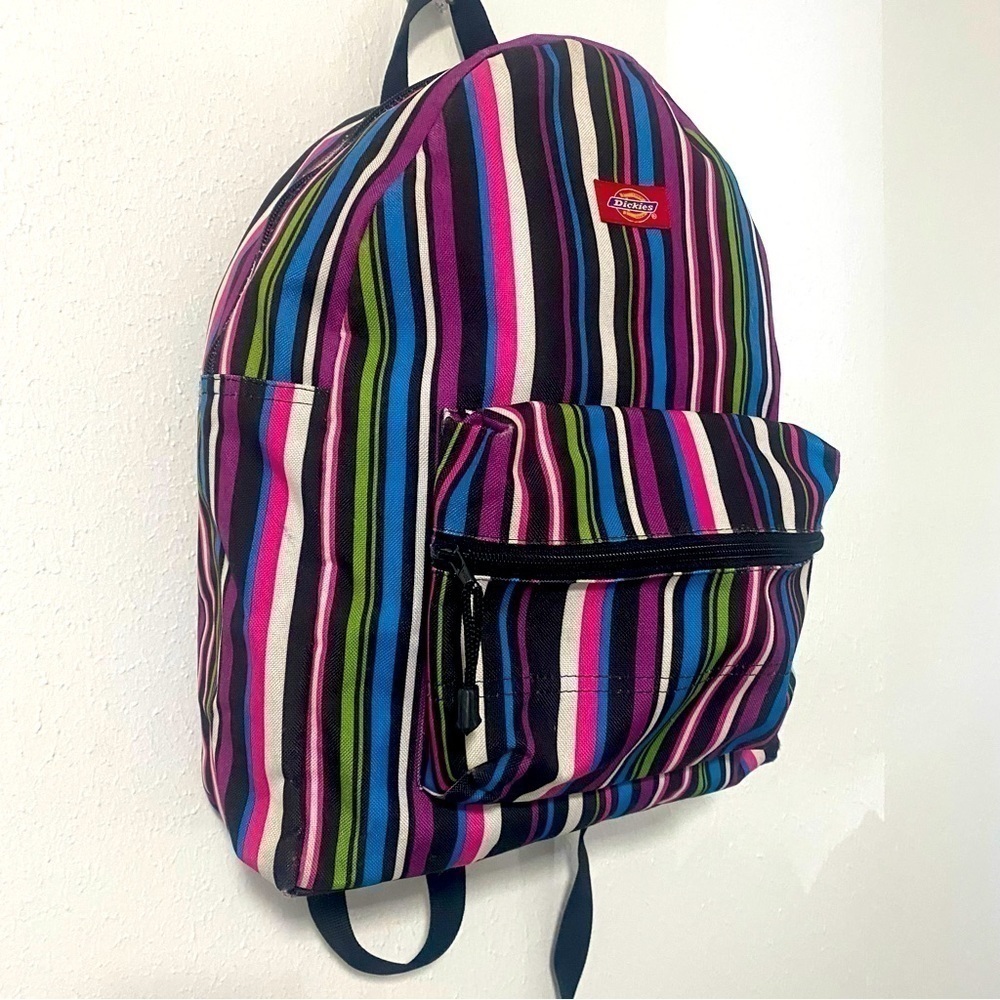 Dickies Vintage Multi-Color Full Size Backpack Y2K Casual School Work EUC